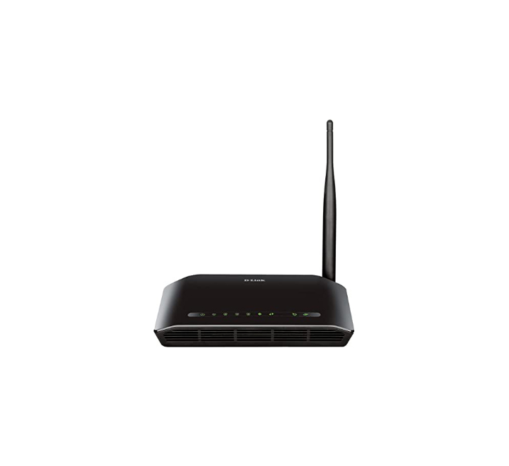 D-Link DSL-2730U Wireless N 150 ADSL2+ ROUTER  (Black, Single Band)