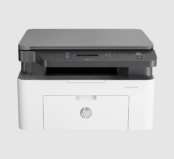 HP Laserjet 136w Compact Monochrome Multifunction Printer with Direct Wi-Fi (Print, Scan, Copy)