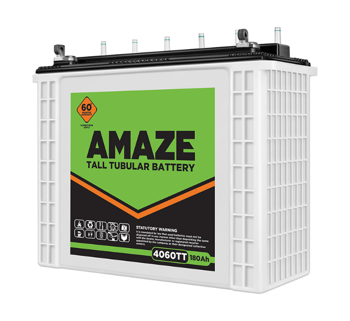 Amaze 4060TT Inverter Battery, 180 Ah