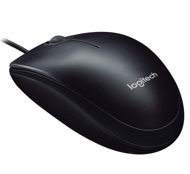 Logitech M90 Wired USB Mouse, 1000 DPI Optical Tracking, Ambidextrous PC/Mac/Laptop - Black