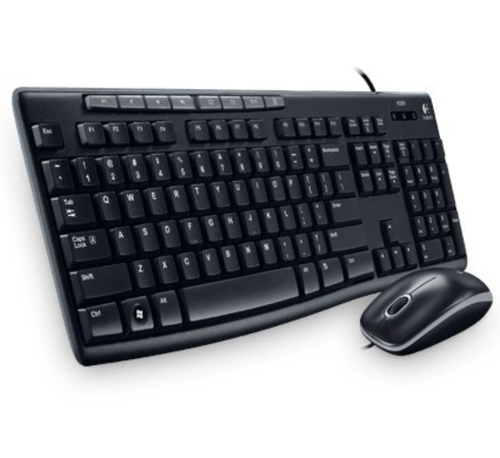 Logitech Media Combo MK200 Full-Size Keyboard and High-Definition Optical Mouse