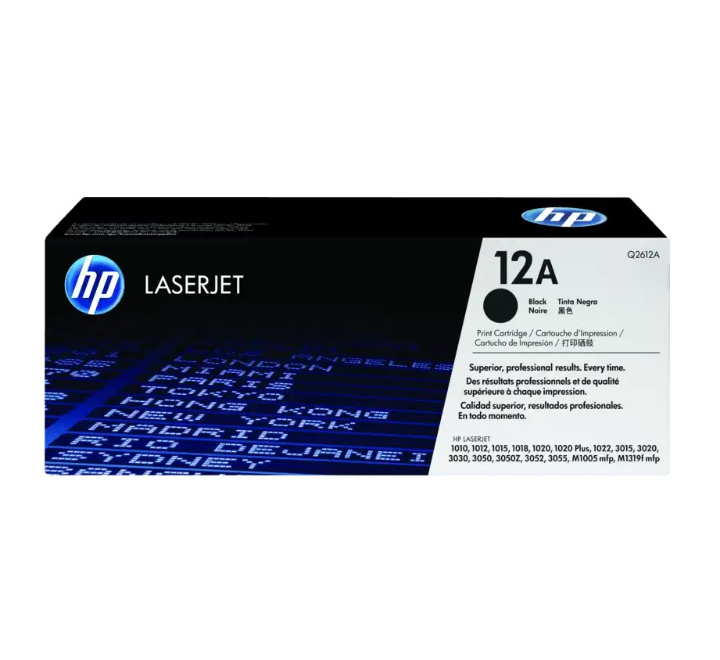 HP 12A Black Original LaserJet Toner Cartridge