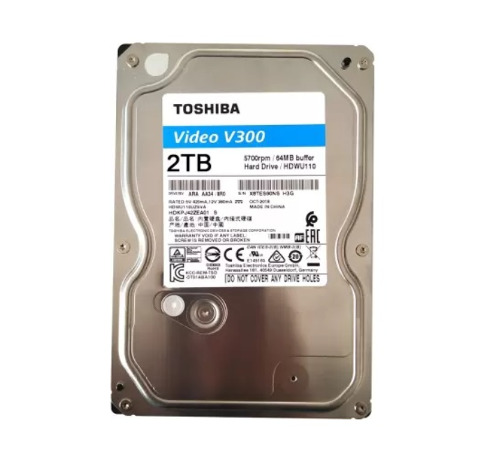 Toshiba/ WD/ Seagate 2 TB 7200 RPM SATA 3.5 inch Internal Hard Drive For Desktop/Survillance