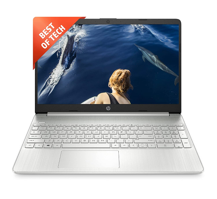 HP 15s- Ryzen 5-5500U 8GB RAM/512GB SSD 15.6 inch(39cm) Micro-Edge Anti-Glare FHD Laptop (Natural Silver/AMD Radeon Graphics/Alexa/Dual Speakers/Fast Charge/Windows 11/MS Office), 15s-eq2144au