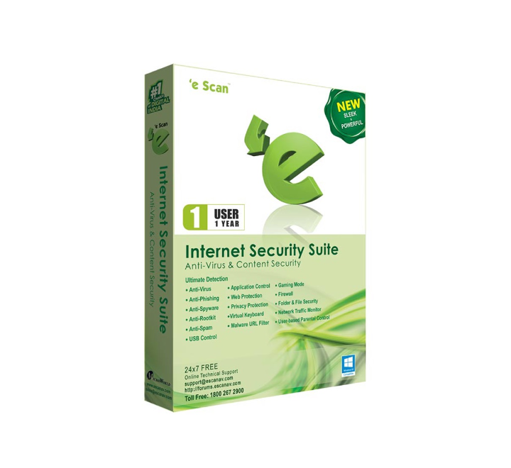 e Scan Internet Security Suite (1 PC, 1 Year)