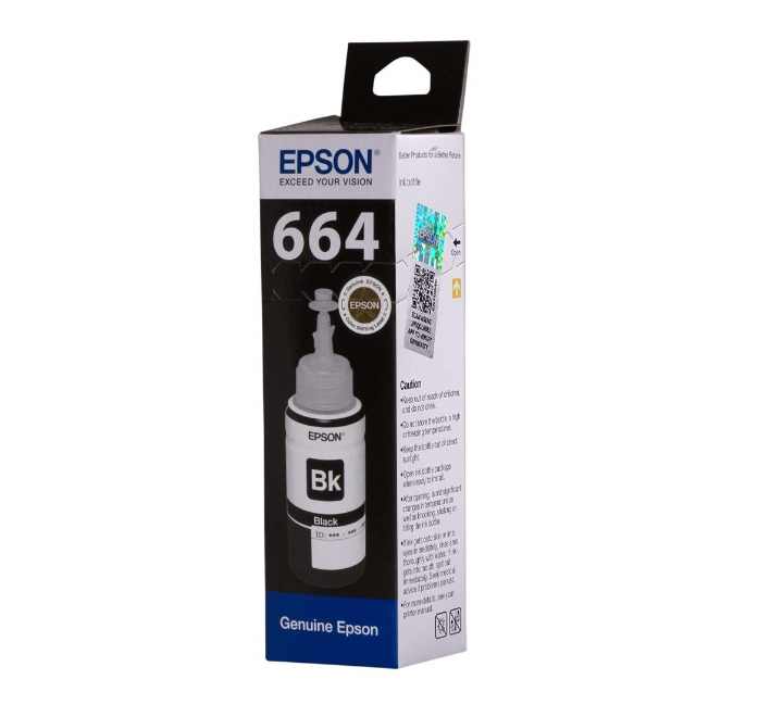 Epson 664 BK Ink Bottle (Black) - 70 ml