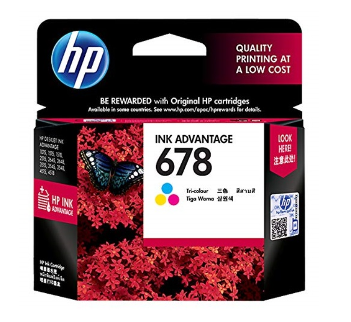 HP Original 678 Tri-Color Ink Cartridge